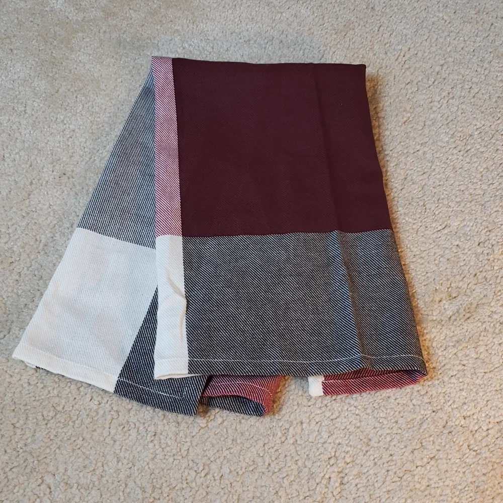 Crate & Barrel NWOT Plaid Dish Kitchen Hand Towel
